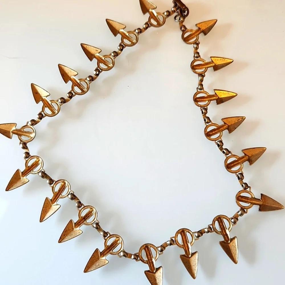 New Rock Gothic Arrowhead Choker - Picture 2 of 3